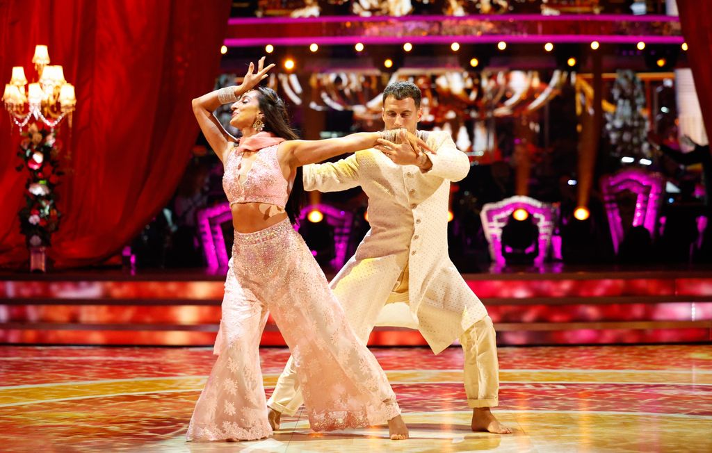 Dr Punam Krishan and Gorka Marquez dancing together