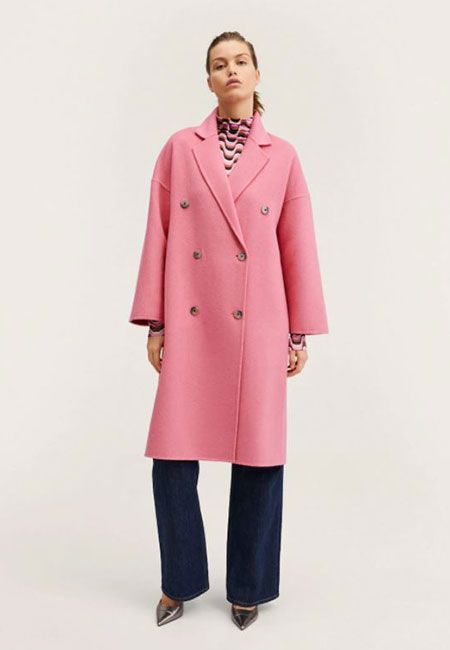 mango pink coat