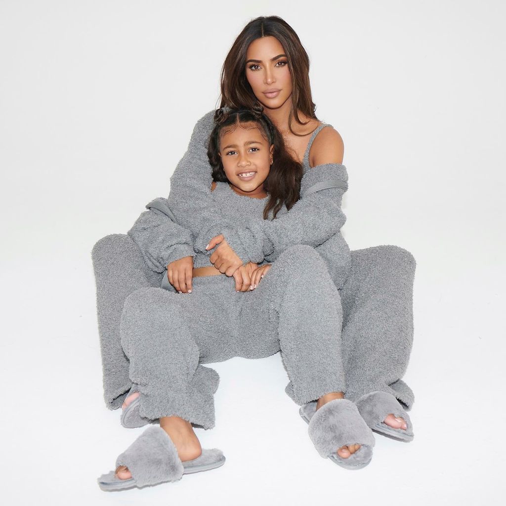 North West and Kim Kardashian in Skims campaigns 