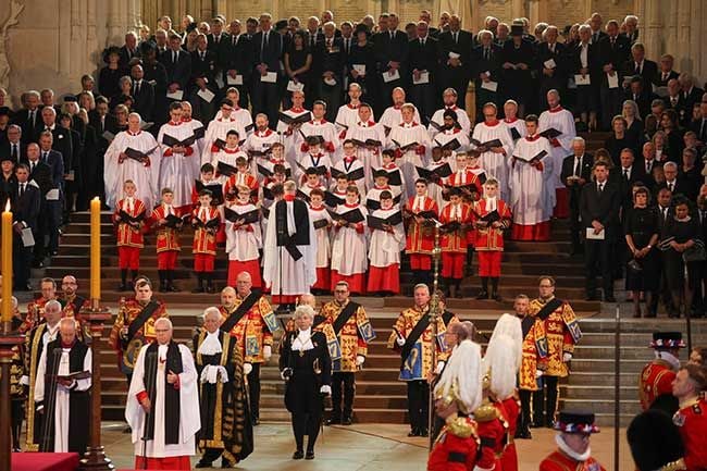 Queen Westminster Hall choir