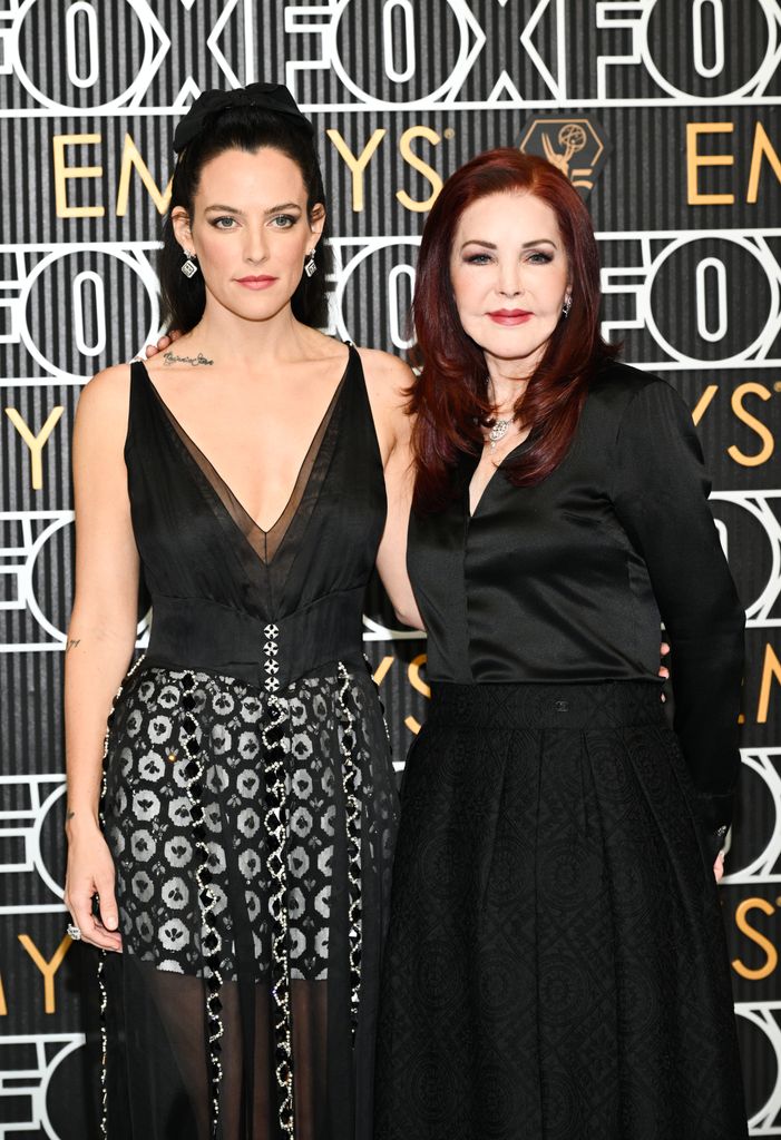 Riley Keough and Priscilla Presley at the 75th Primetime Emmy Awards in 2024