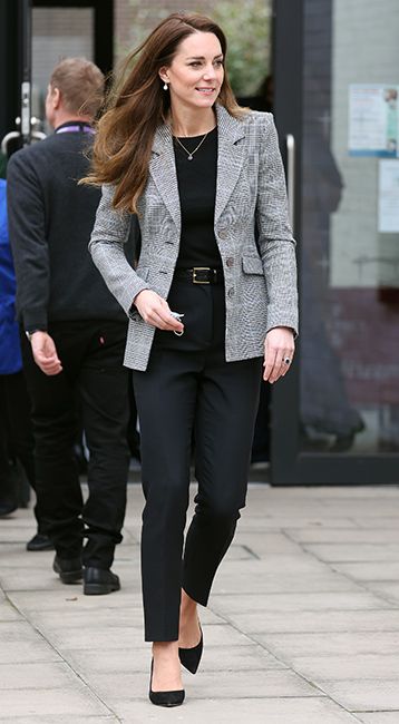 Kate Middleton tweed blazer outfit