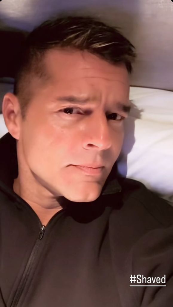 Ricky Martin shows off his clean shaven new look on Instagram Stories