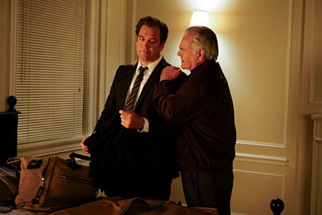 Michael Weatherly and Robert Wagner