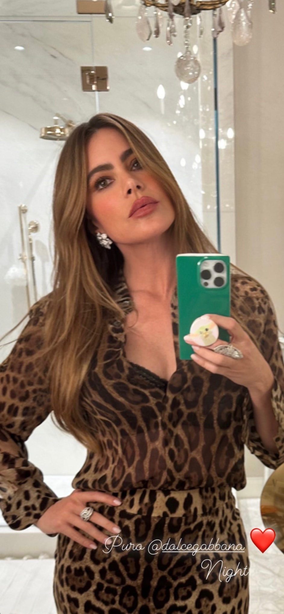 sofia vergara leopard print dress instagram
