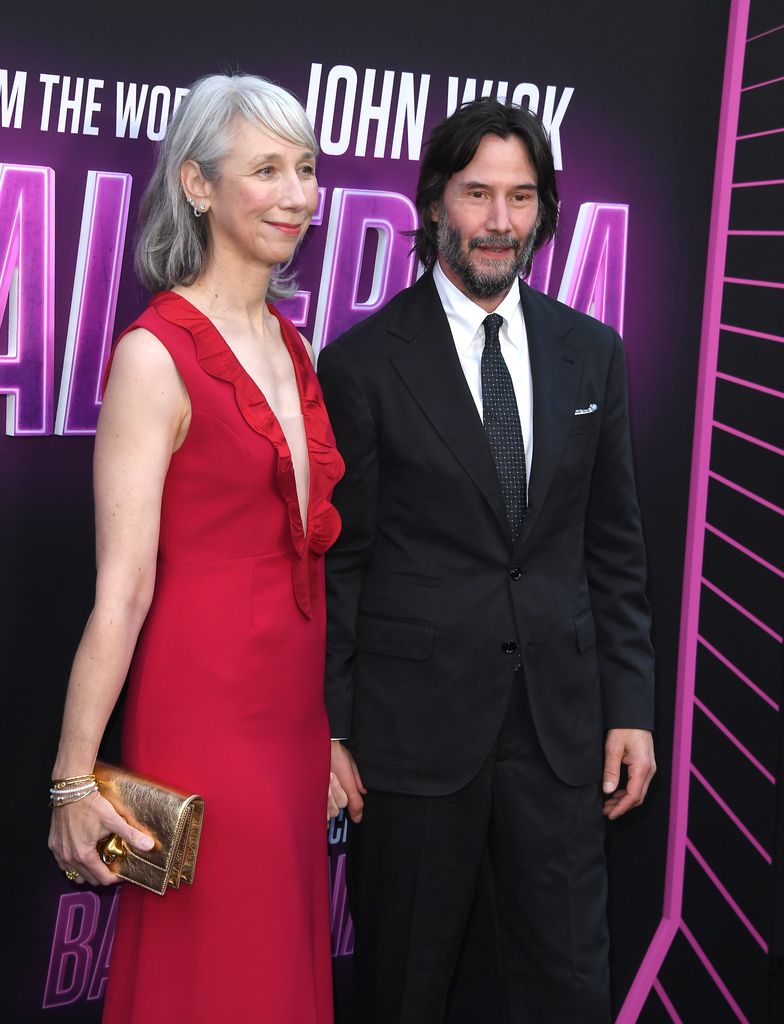 Keanu Reeves and Alexandra Grant arrives at the Lionsgate Presents World Premiere Of "Ballerina" 