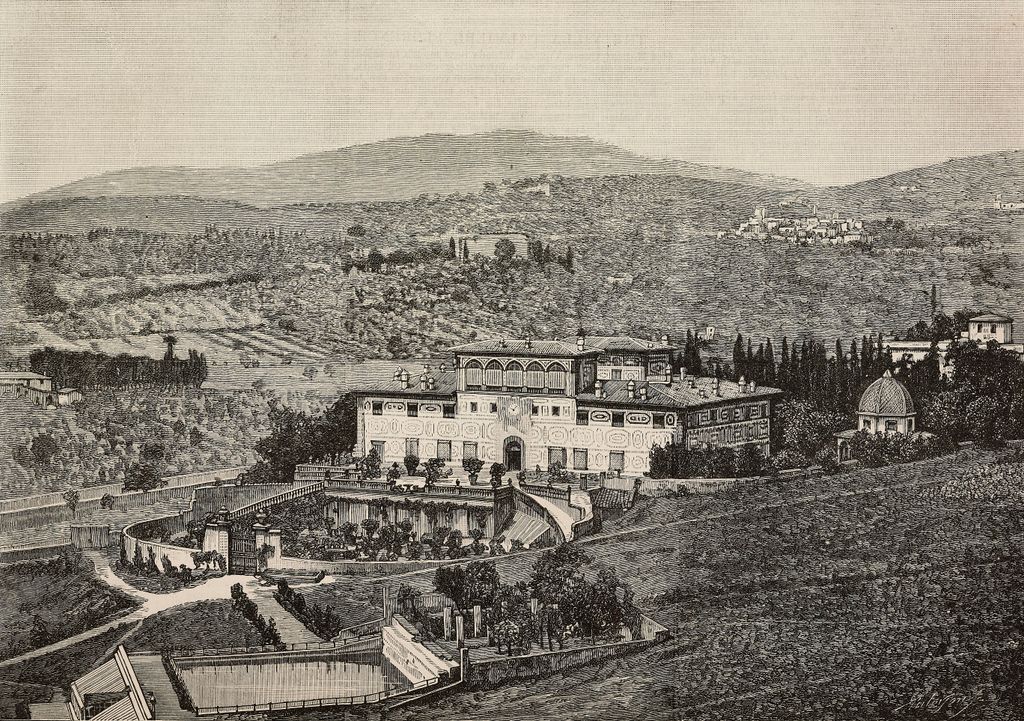 View of Villa Palmieri illustration