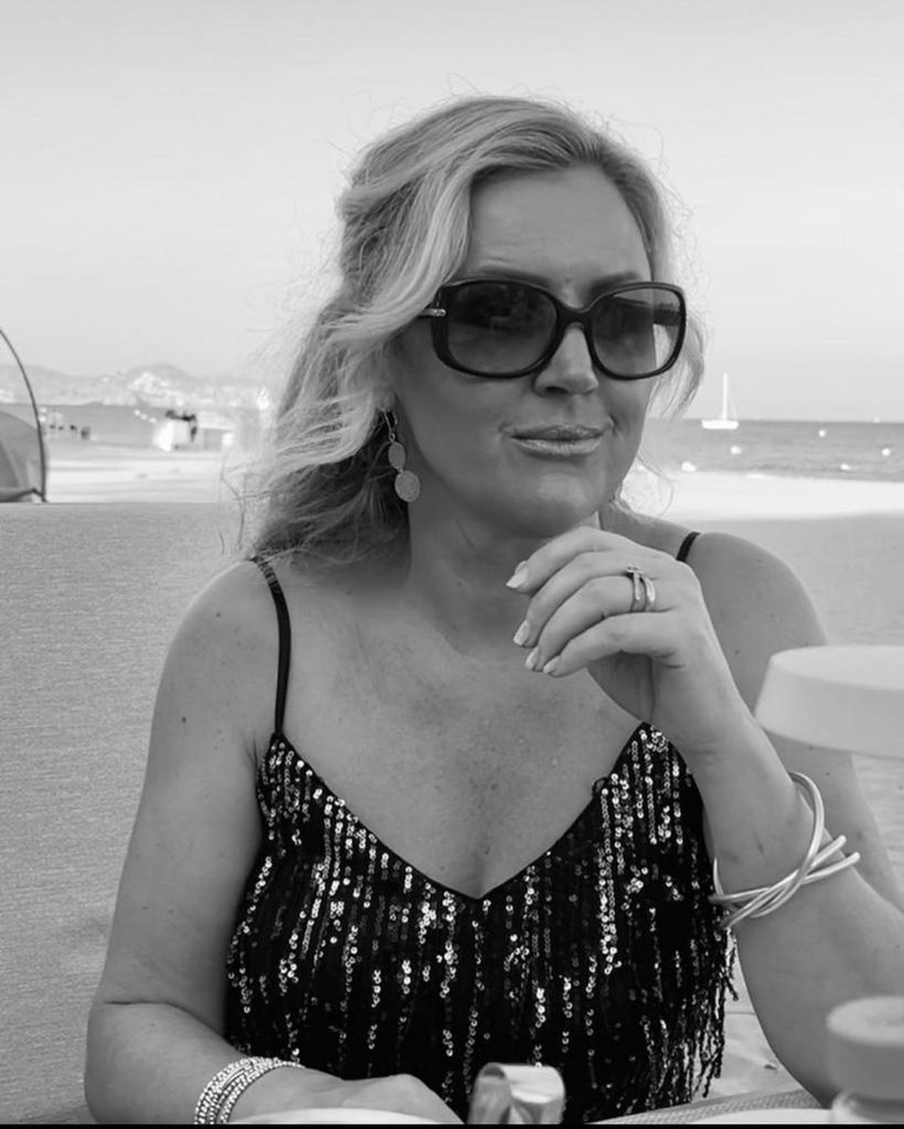 Adam Frost's wife Sulina in black and white photo