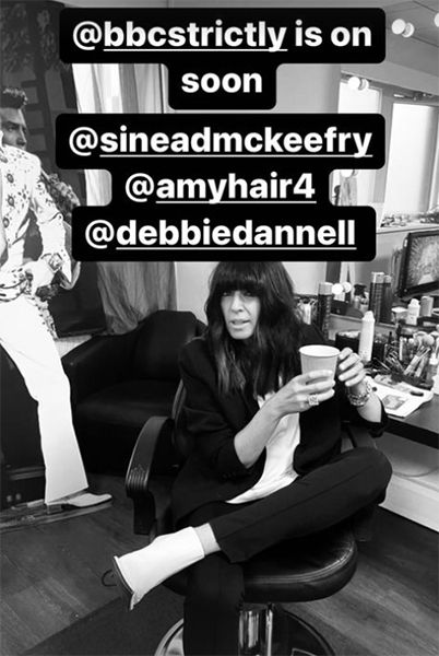claudia winkleman black and white
