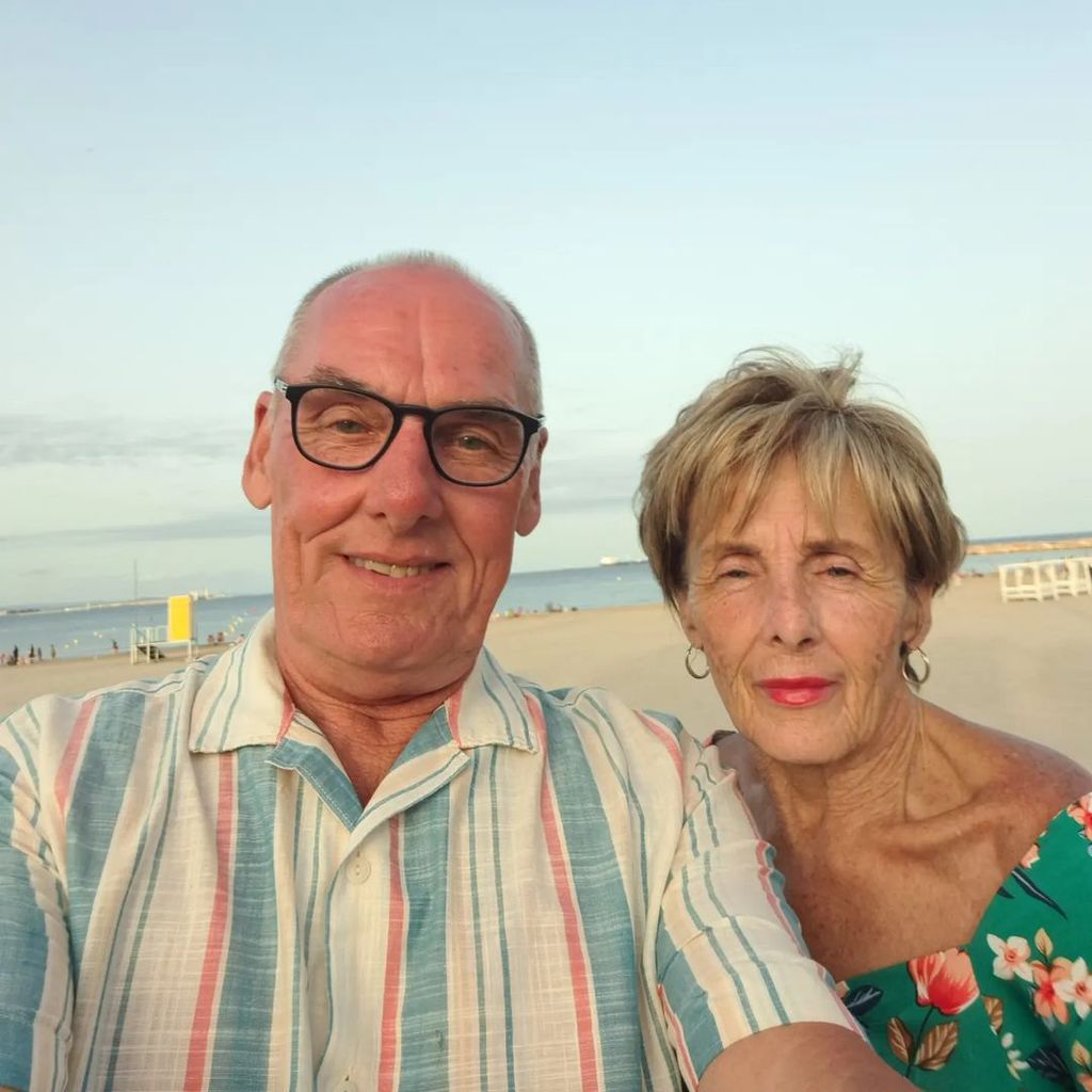 Dave and Shirley selfie on holiday