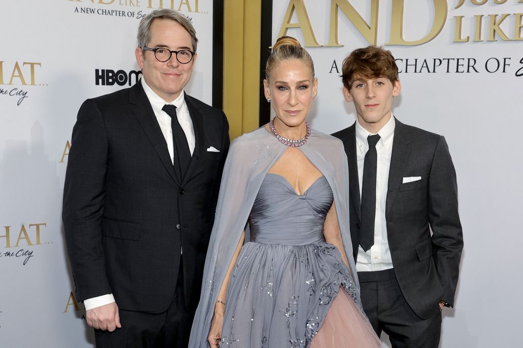 Sarah Jessica Parker with husband Matthew Broderick and son James Wilkie 