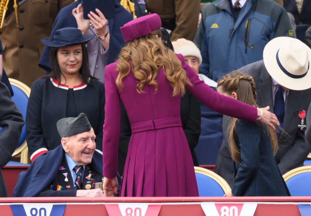 princess kate with charlotte at VE Day event 