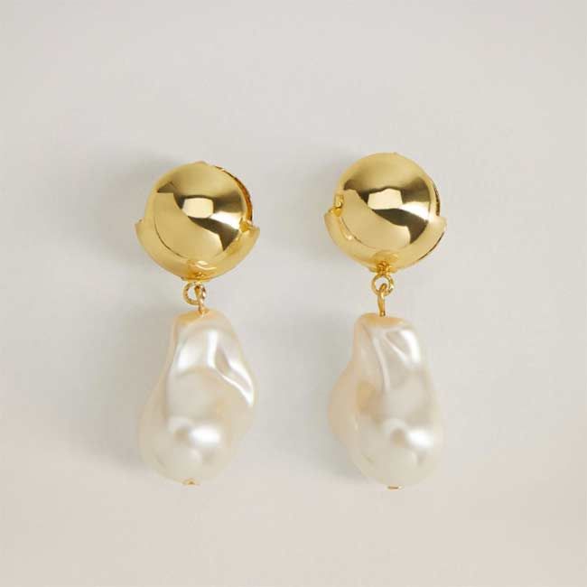 mango pearl earrings