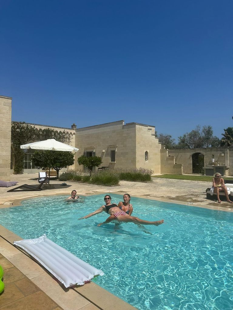 pool at villa