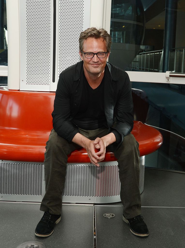 Actor Matthew Perry rides the High Roller at The LINQ Promenade on June 11, 2015 in Las Vegas, Nevada.