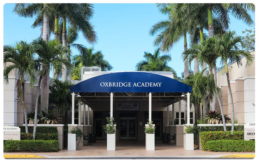 Oxbridge Academy in Palm Beach, Florida, where Barron Trump will graduate 