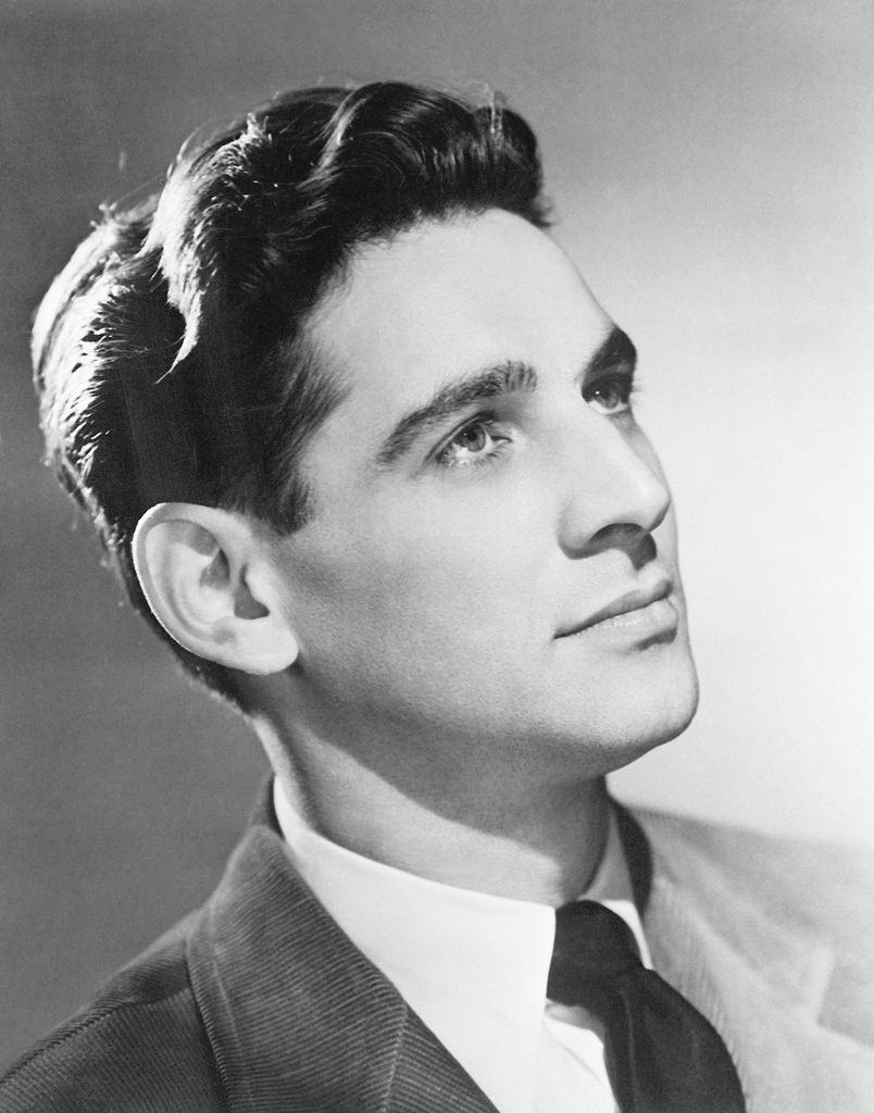 Close-up portrait of composer Leonard Bernstein from January 4, 1945. 