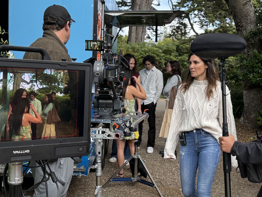 Daniela Ruah sur le tournage de My Type