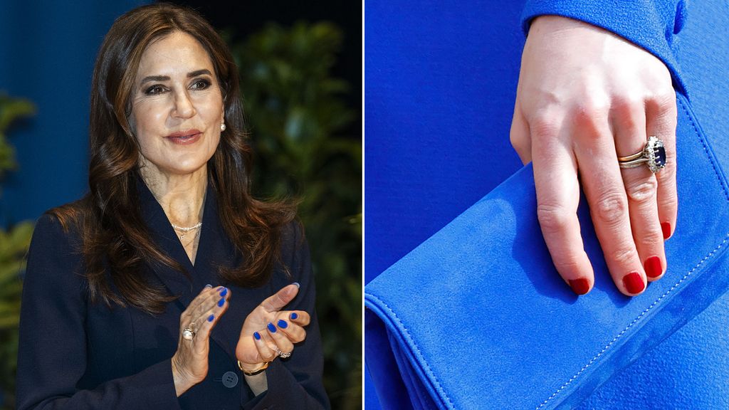 split image of Kate and Mary's bright manicures