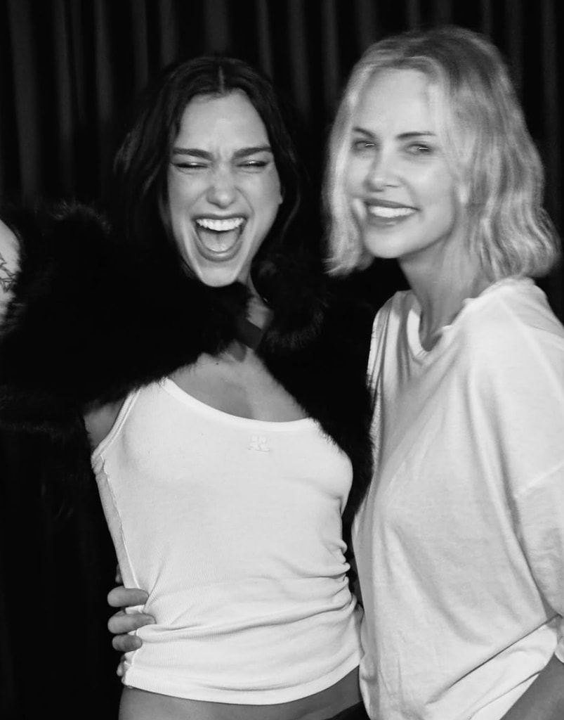 Photo shared by Charlize Theron on Instagram March 2025 featuring Dua Lipa as she attended her concert in Australia