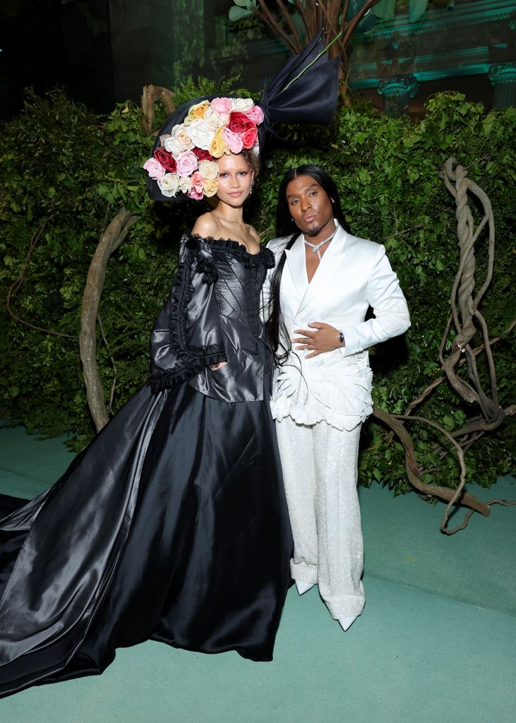 Zendaya and Law Roach at the 2024 Met Gala