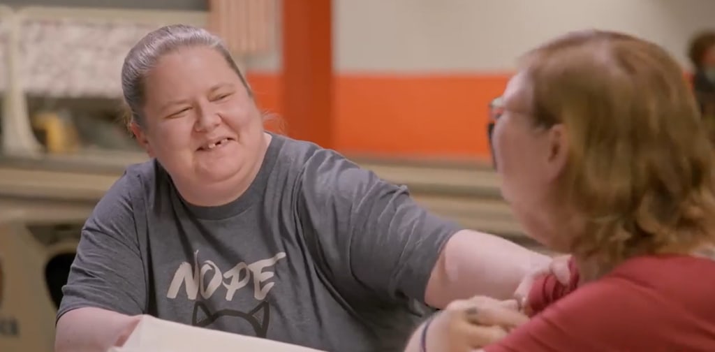 Tammy on the show with girlfriend Andrea