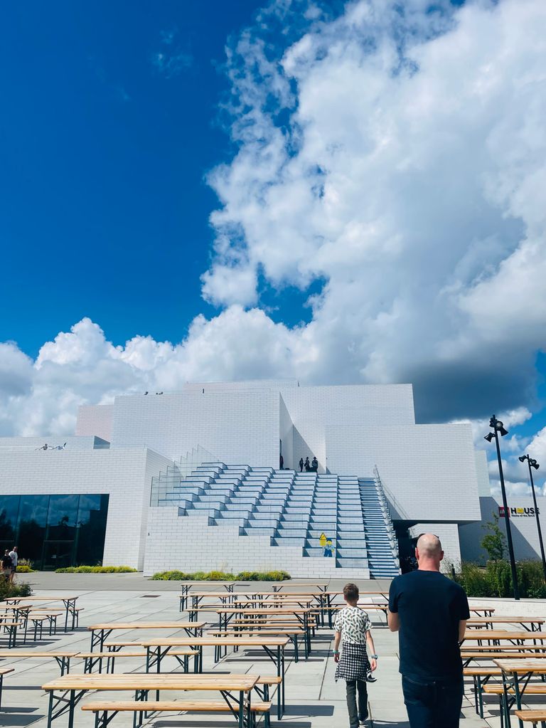 Admiring the LEGO House