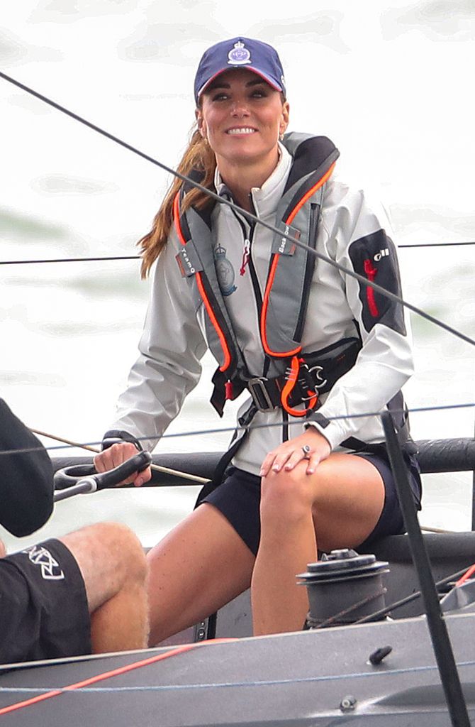 Princess Kate sailing in shorts