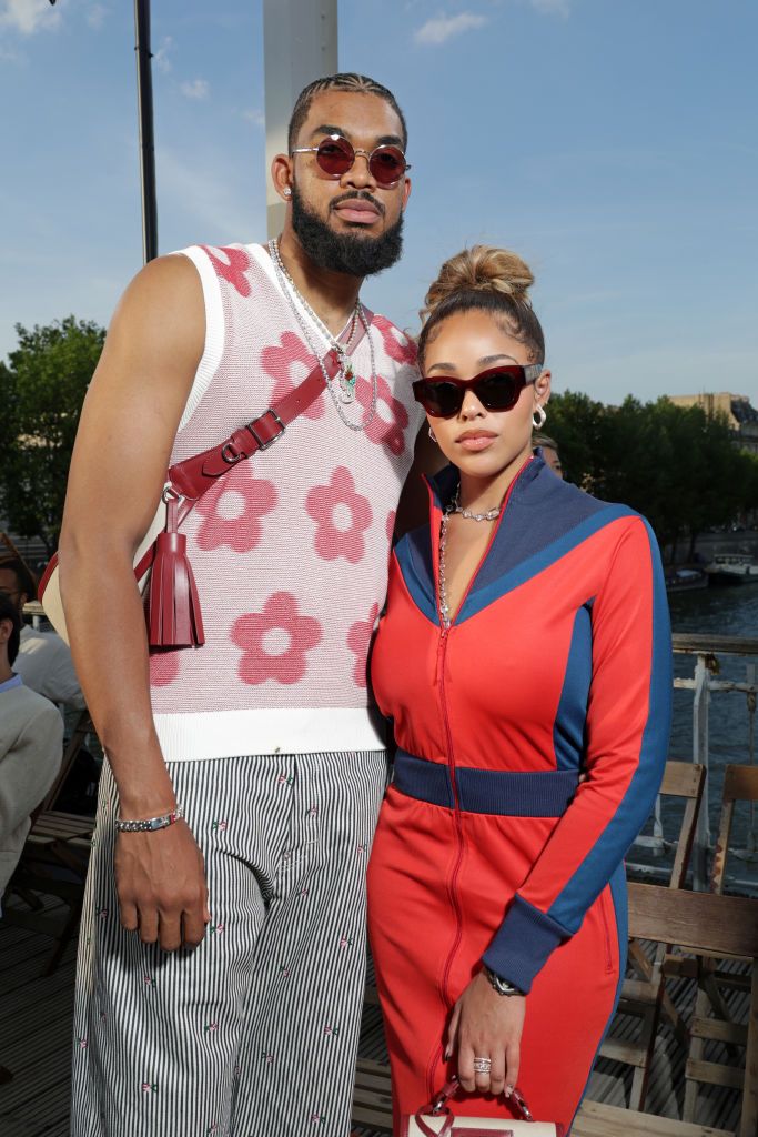 Jordyn Woods with Karl-Anthony Towns