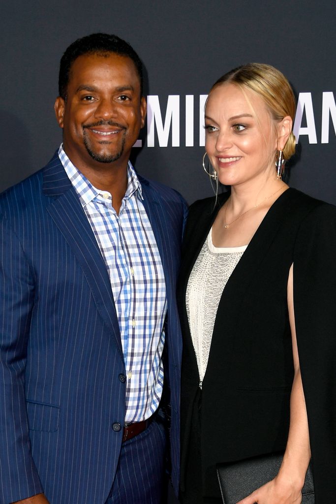 Alfonso Ribeiro and Angela Unkrich attend Paramount Pictures' premiere of "Gemini Man" on October 06, 2019 in Hollywood, California
