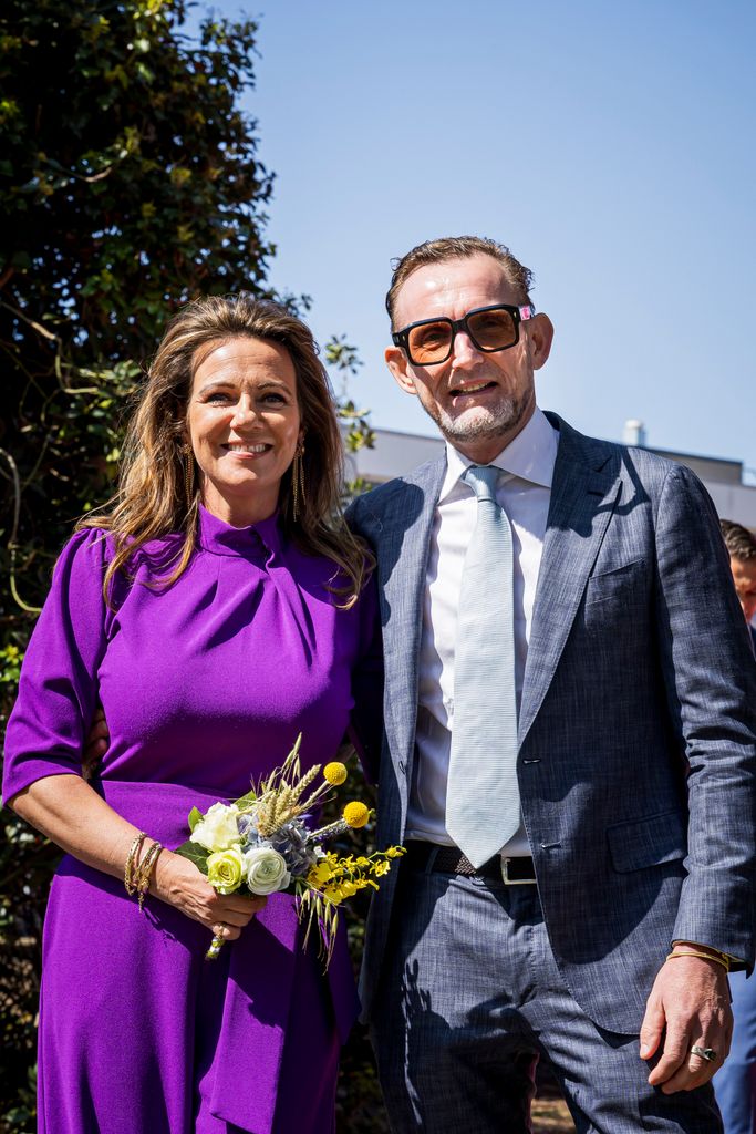Prince Bernhard of the Netherlands and Princess Annette during the King's Day