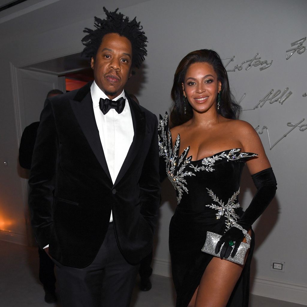 LOS ANGELES, CALIFORNIA - DECEMBER 14: (L-R) Jay-Z and BeyoncÃ© Knowles-Carter attend Sean Combs 50th Birthday Bash presented by Ciroc Vodka on December 14, 2019 in Los Angeles, California. (Photo by Kevin Mazur/Getty Images for Sean Combs)