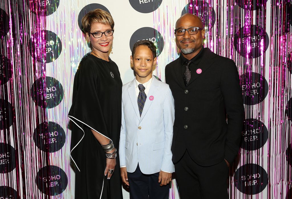 Leah C. Gardiner, Jonah Gilliam, and actor Seth Gilliam attends the 2017 Soho Rep Spring Gala at The Lighthouse at Chelsea Piers on April 24, 2017 in New York City