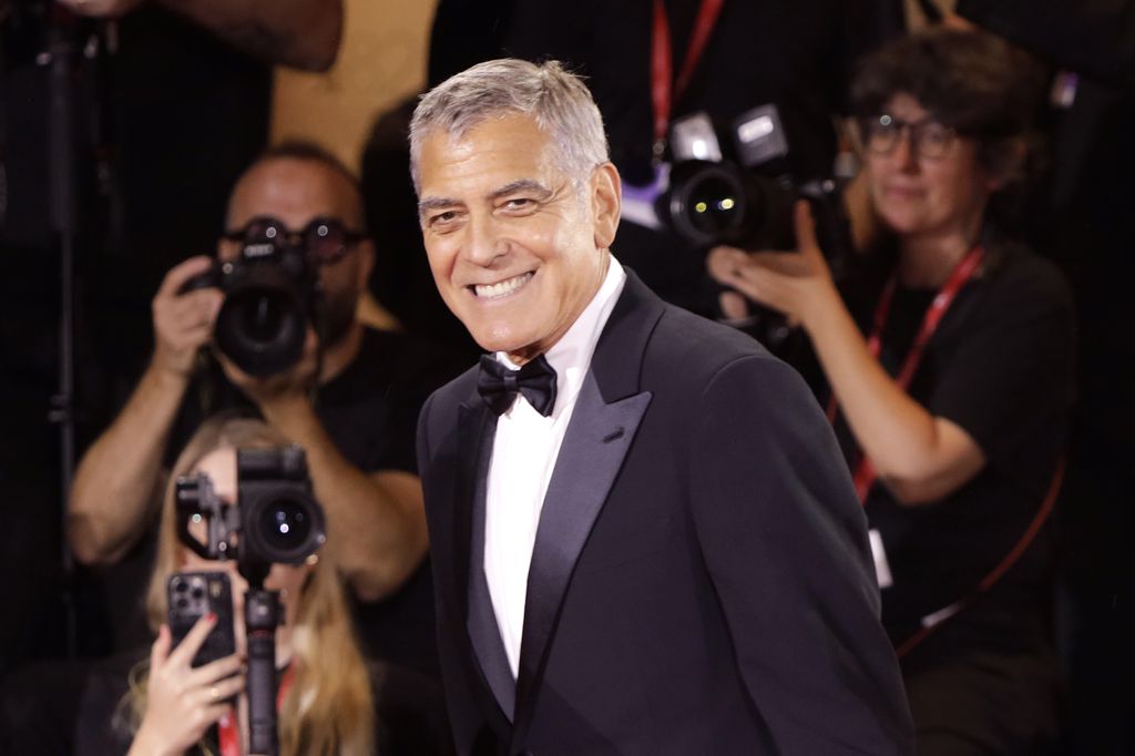 George Clooney at the Venice Film Festival premiere for Jay Kelly, August 28, 2025