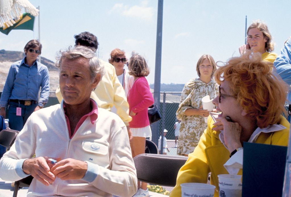Johnny with Lucille Ball at a private Tennis club circa 1975