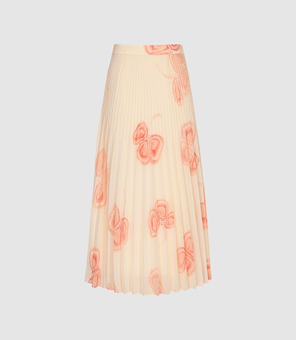 pleated skirt reiss