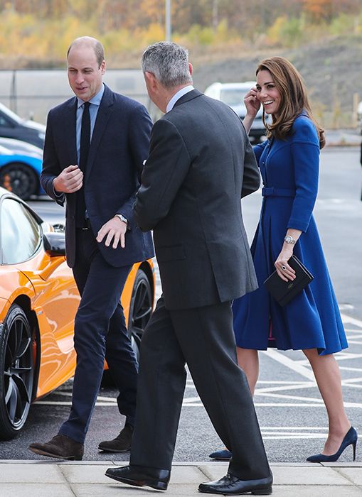 william and kate at mclaren factory