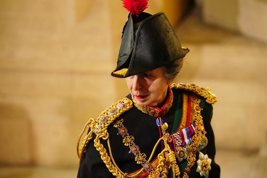 Princess Anne in military clothing 