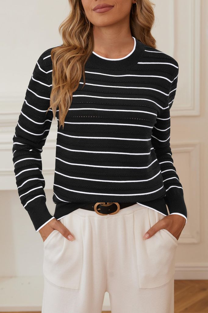 Arach&Cloz Stripe Sweater