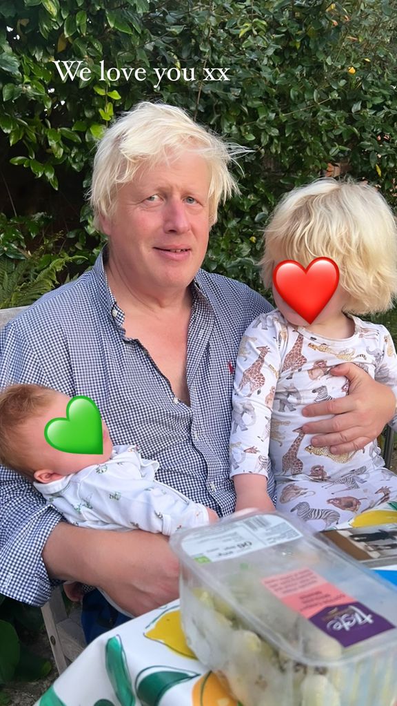 Boris usually isn't seen much on Carrie's social media 
