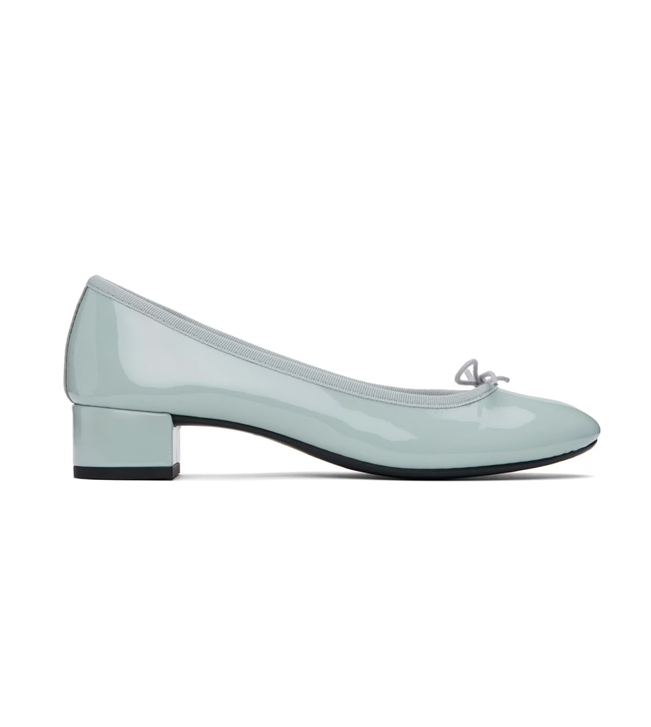 Blue Camille Rubber Sole Heels