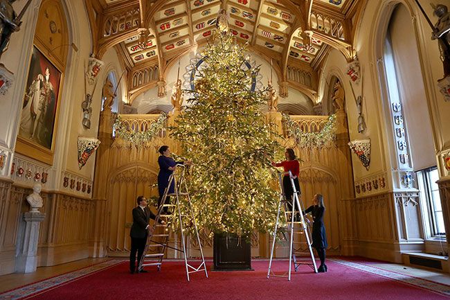 Windsor castle christmas tree
