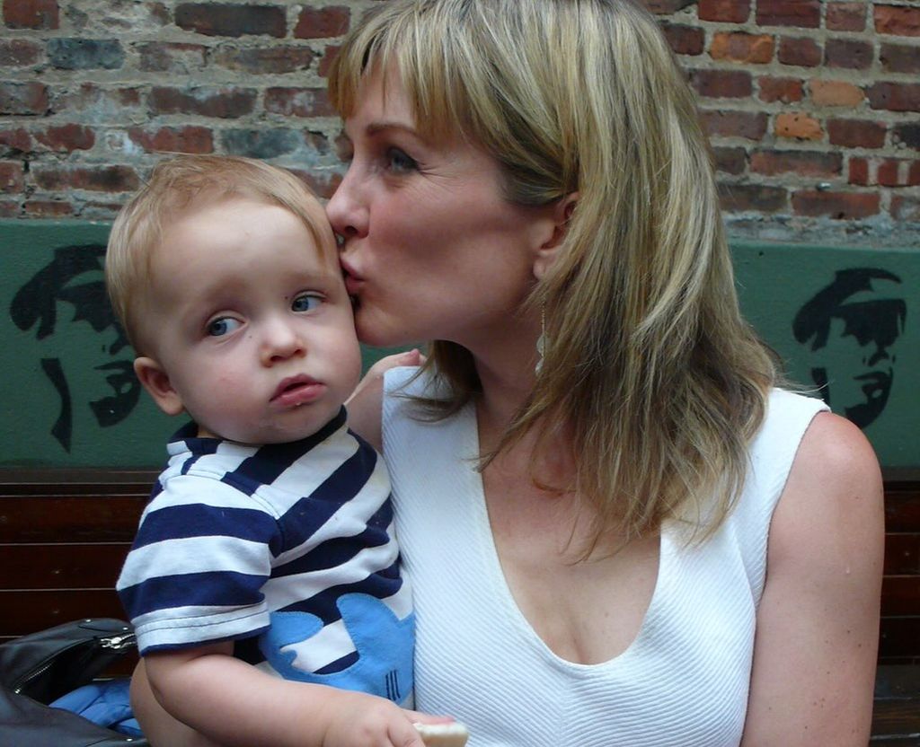 She posted throwback pictures of her son