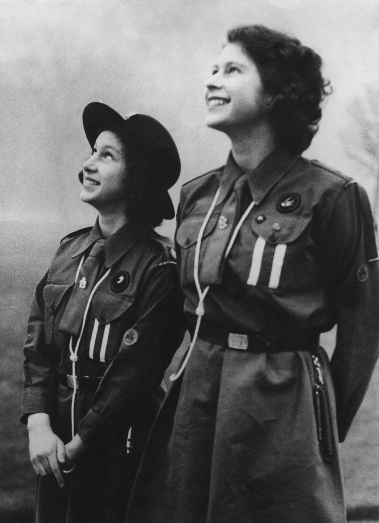 Princess Elizabeth and her younger sister Princess Margaret joined the organisation