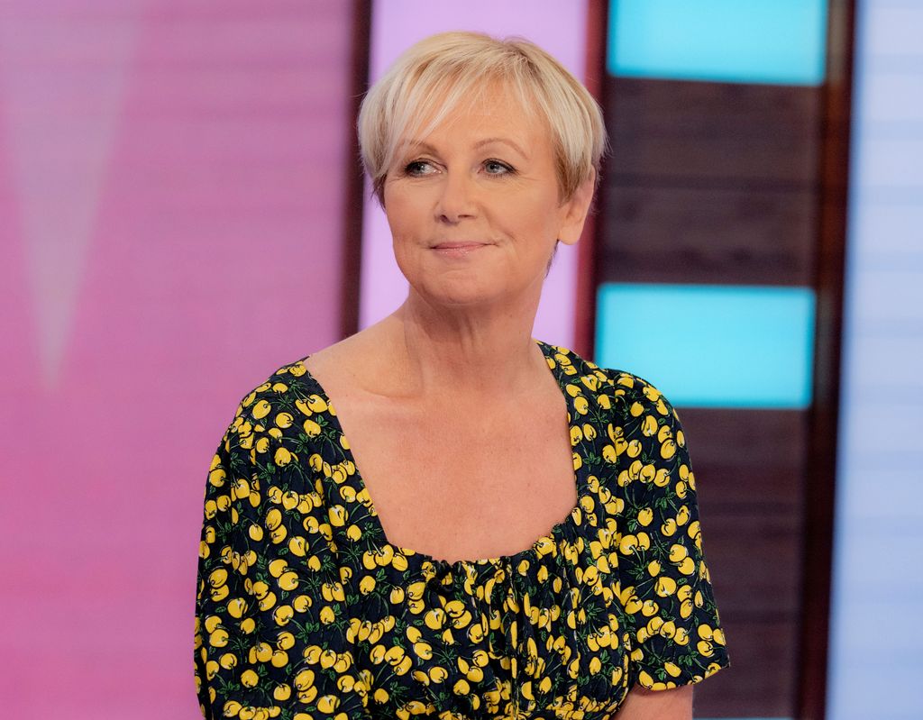 Sue Cleaver smiling on Loose Women