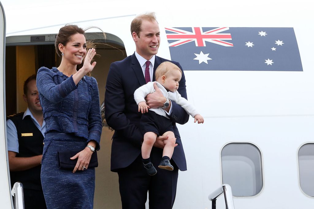 William, Kate and George flying to Australia