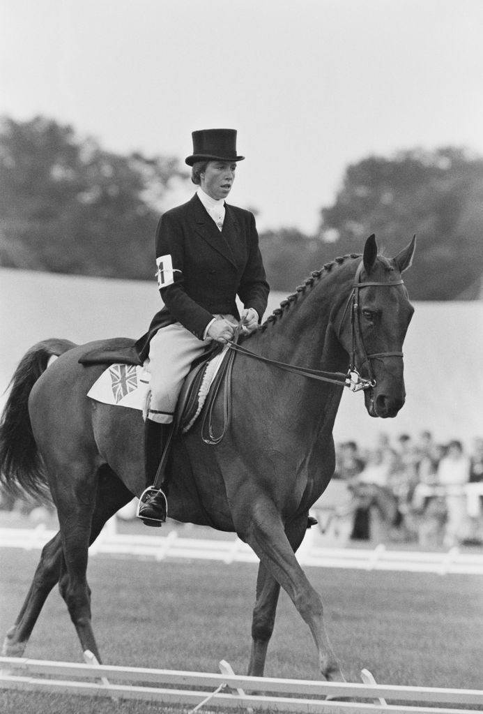 Princess Anne riding a horse