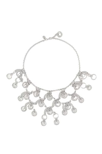 paco rabanne silver tone necklace
