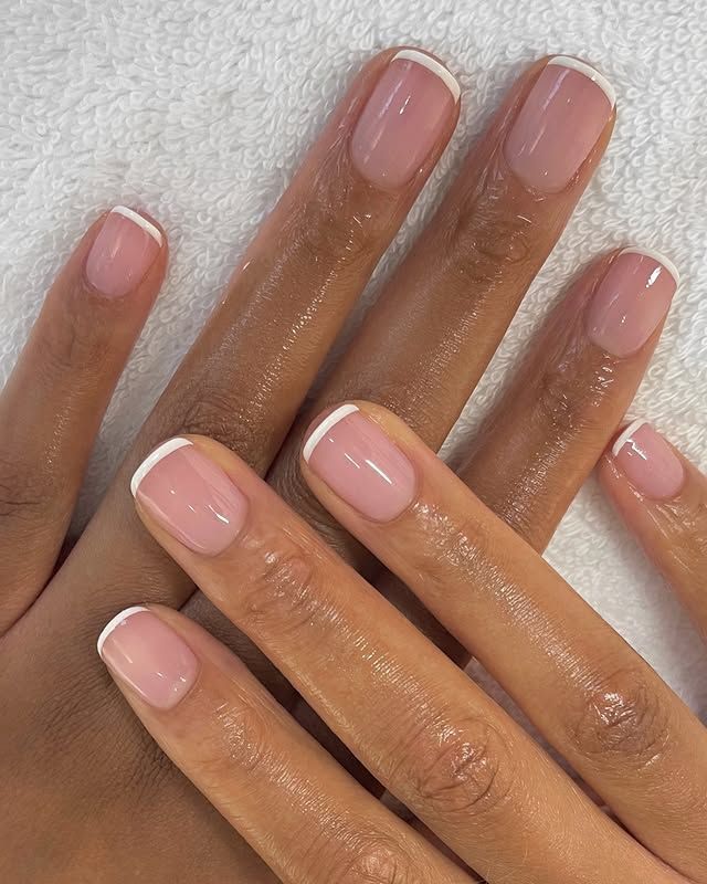 GLOW FRENCH nails by meganmargotevans