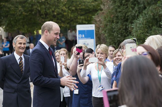 Prince William visits Basingstoke and North Hampshire Hospital 